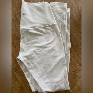 Lululemon white leggings size 8